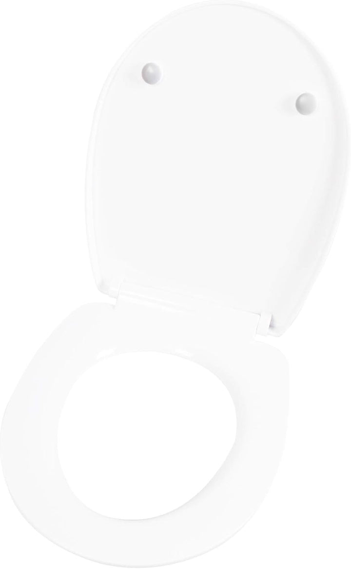 Cornat WC-Sitz "Casal" - Klassisch weisser Look - Pflegeleichter Thermoplast - Quick up & Clean Funk