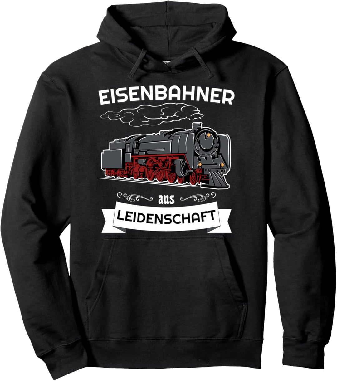 Eisenbahner aus Leidenschaft Modelleisenbahn Lokomotive Pullover Hoodie