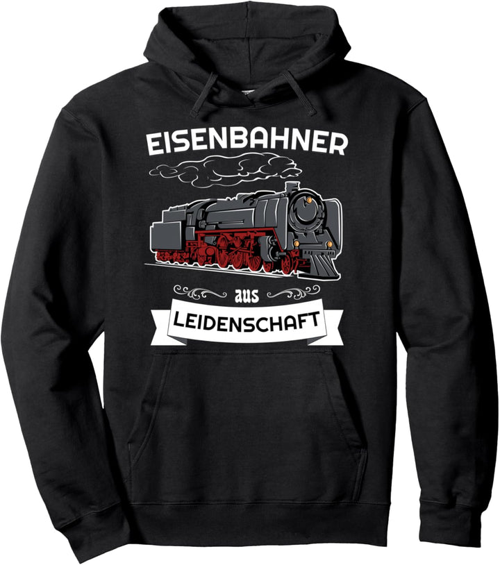Eisenbahner aus Leidenschaft Modelleisenbahn Lokomotive Pullover Hoodie