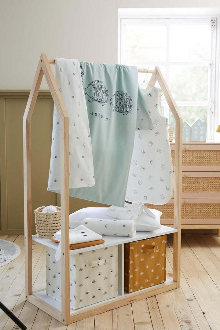 Bio-Kollektion: Baby Bettbezug,Lovely Nature, wendbar 100X120 Grün, 100X120 Grün