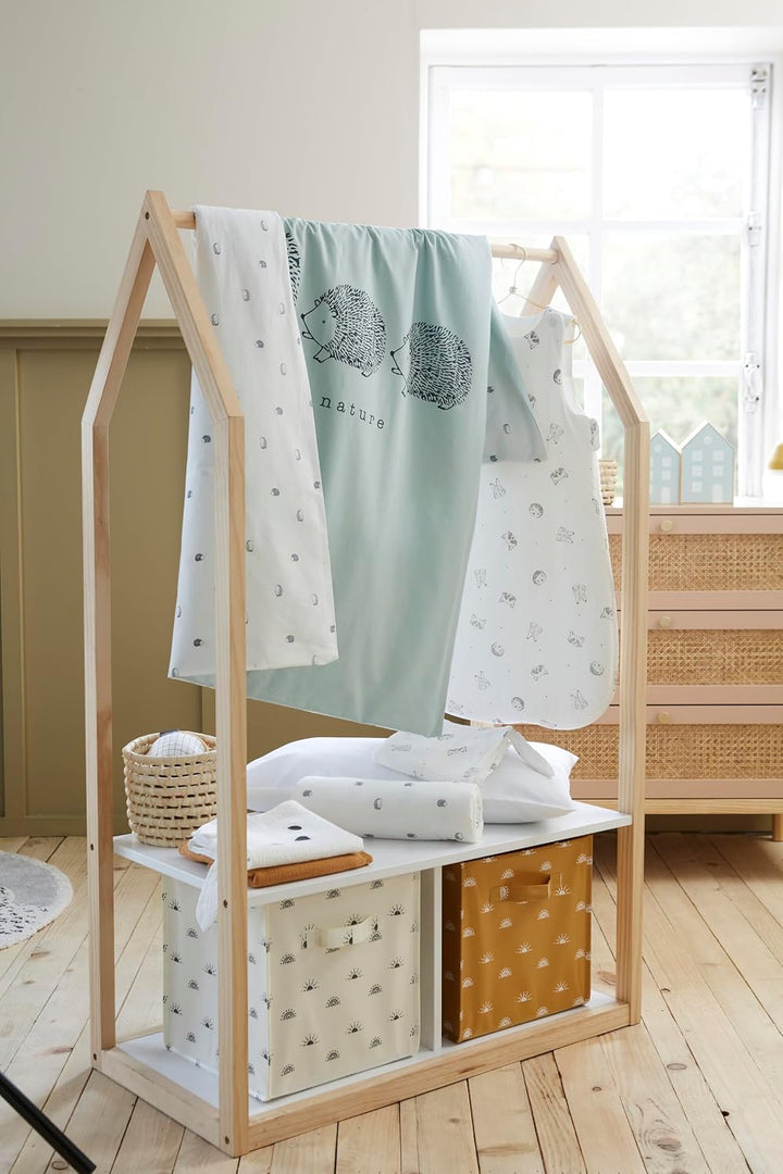 Bio-Kollektion: Baby Bettbezug,Lovely Nature, wendbar 80X120 Grün, 80X120 Grün