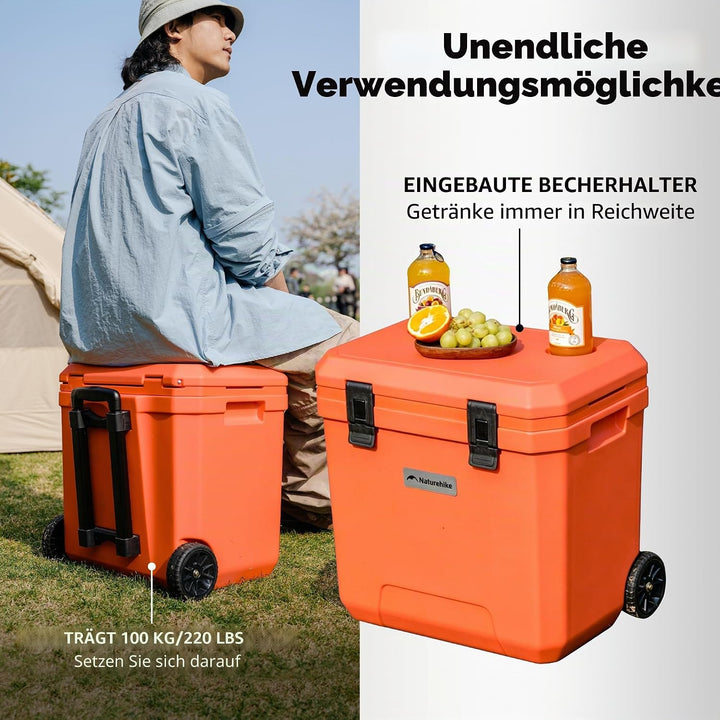 Naturehike Kühlbox 17 Liter/24 Liter/36 Liter Thermobox hochwertige PU Isolierbox 48 Std. Kühlleistu