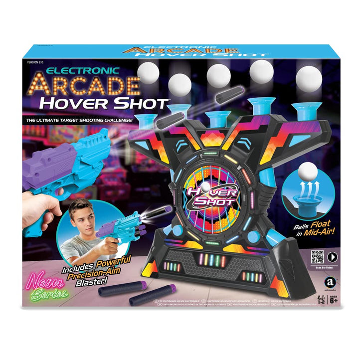 Ambassador Merchant Hover Shot Spiel – Schwebende Ziele, Soft-Darts, Schaumstoffbälle, Zielschiesssp