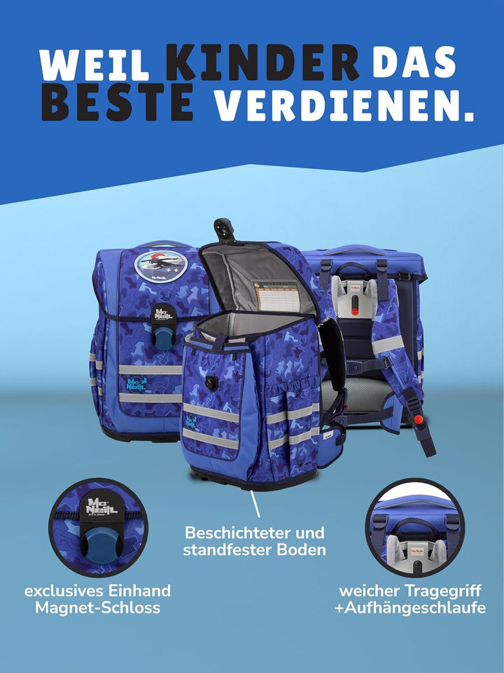Familando - McNeill Ergo Complete Schulranzen Set - 9-teilig mit Schultüte - Puzzle - Ergonomisch &amp;