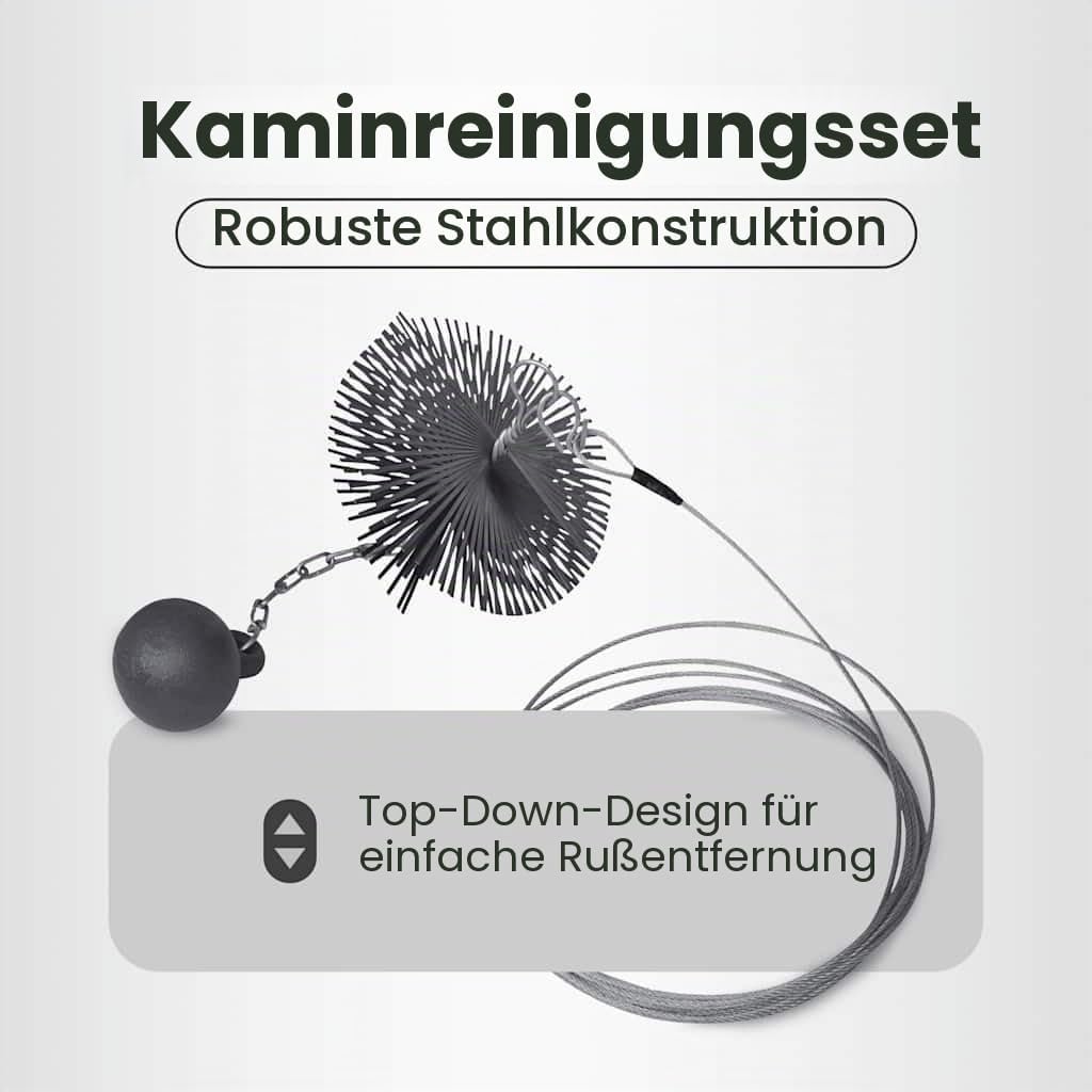 vidaXL Schornsteinbesen 20cm Kaminbesen Russbesen Schornsteinfegerbesen Bürste 20 m