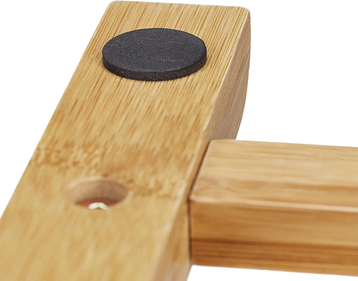 Relaxdays Herrendiener, Stummer Diener Bambus, Damen & Herren, Kleiderablage Schlafzimmer, HBT: 98,5