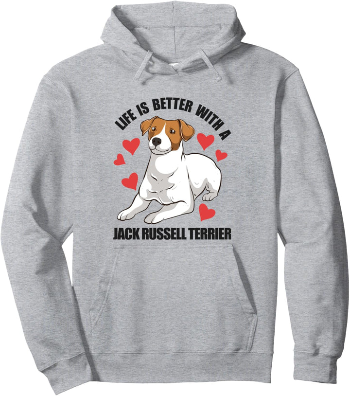 Lustiger Jack Russel Life Is Better With A Jack Russell Terrier Pullover Hoodie