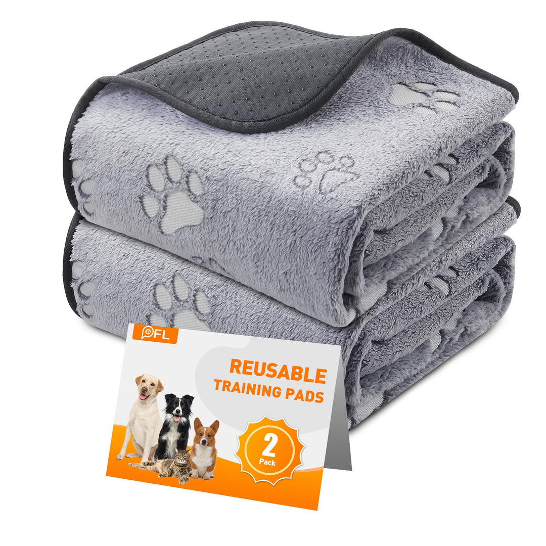 PICK FOR LIFE Haustier-Urinunterlage Waschbar Welpenunterlagen 2er Set Schnell Absorbierend Matte fü
