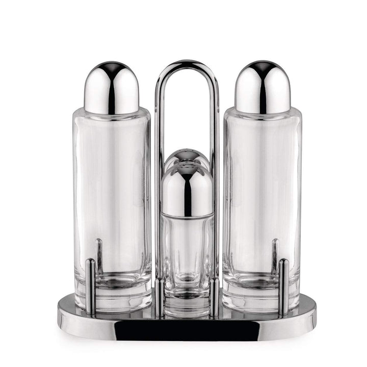 Alessi 5070 Öl-/Essigspender Dose Glas, Edelstahl, transparent - Öl-/Essigspender (175 mm, 80 mm, 2