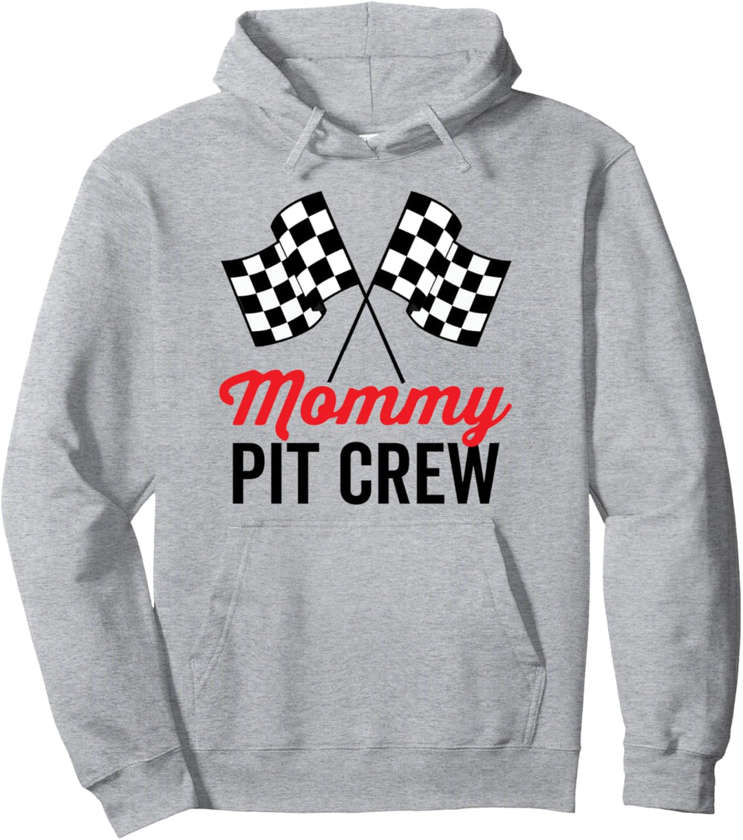 Mommy Pit Crew für Rennparty-Kostüm, lustige Familie Pullover Hoodie