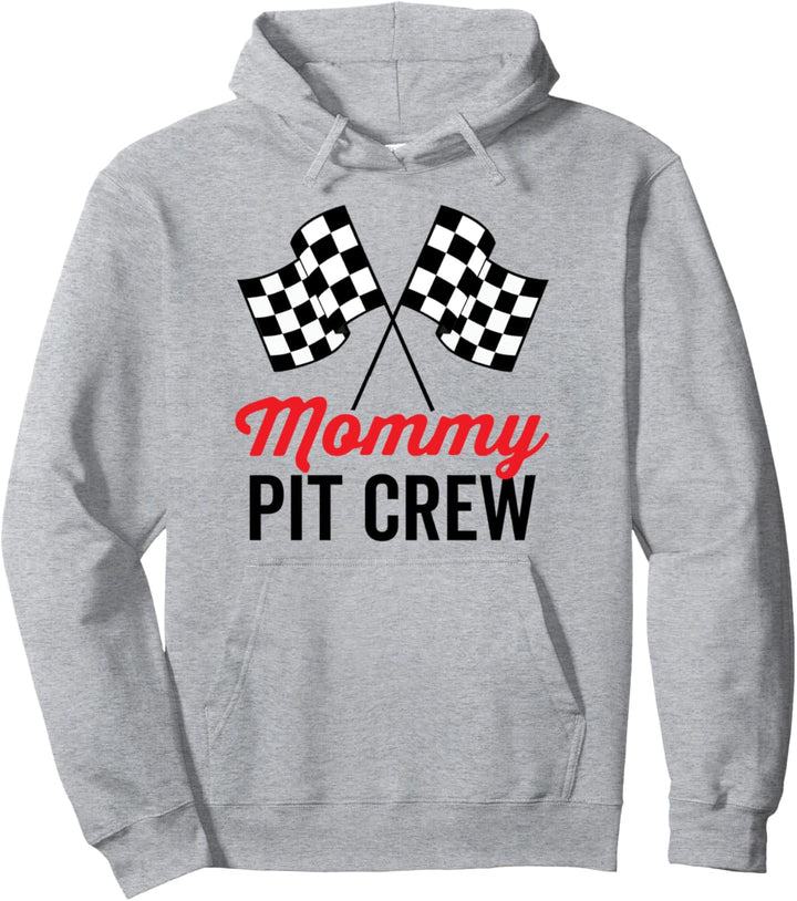 Mommy Pit Crew für Rennparty-Kostüm, lustige Familie Pullover Hoodie
