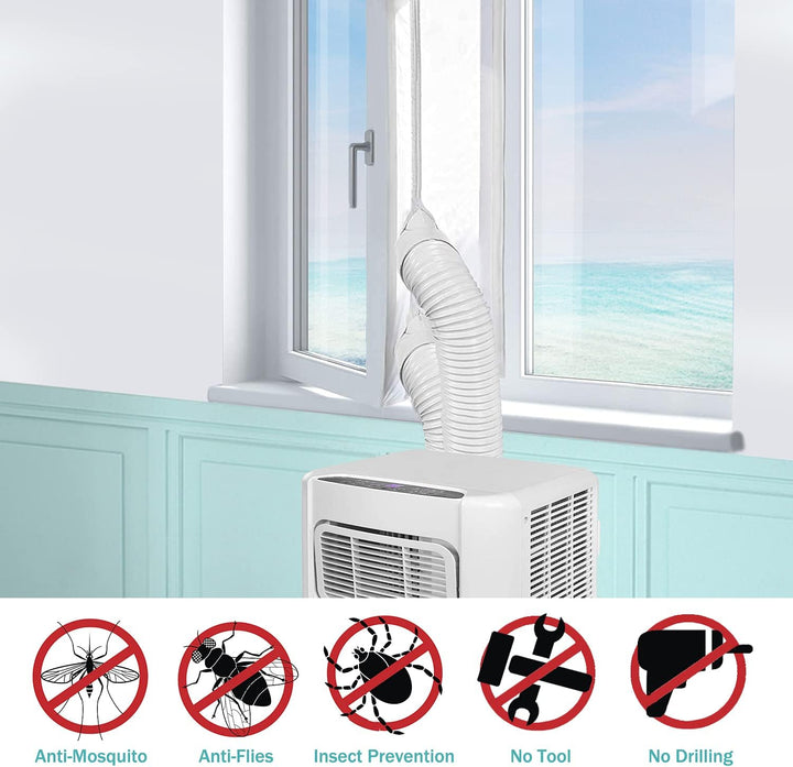 Fensterabdichtung für mobile Klimageräte, Wäschetrockner, Ablufttrockner, Fenster Klimaanlage Abdich