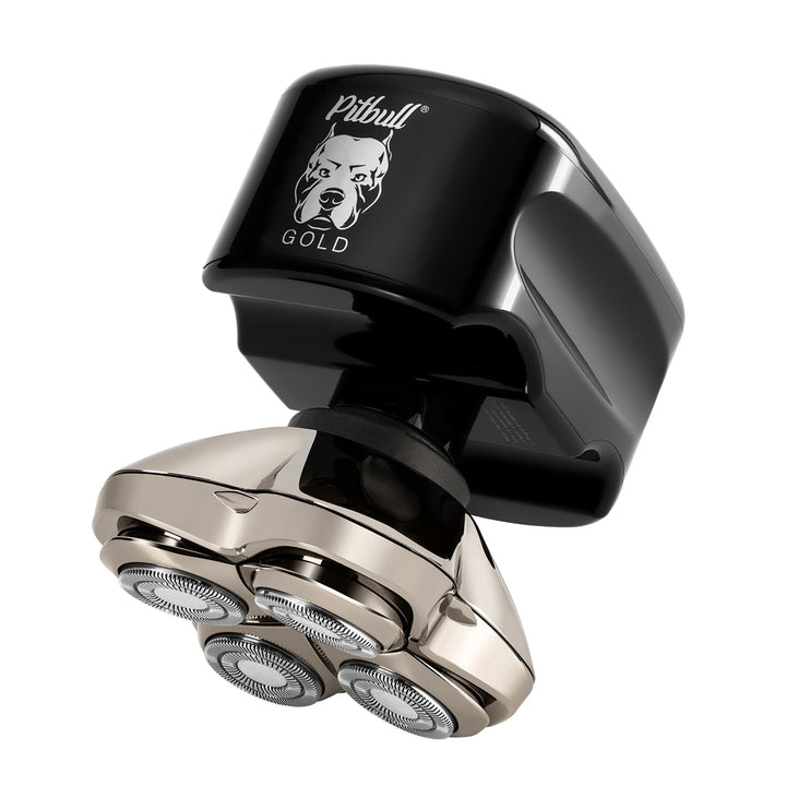 Skull Shaver Pitbull Gold Pro - Kopf- und Gesichtsrasierer - Kabellos, Nass- & Trockenrasur, Wasserf