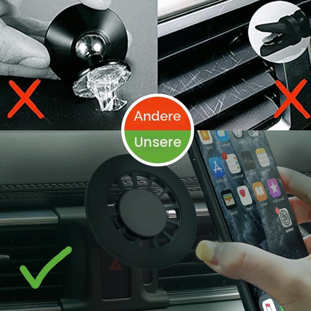 BEERTE passt für MagSafe Auto-Halter für Mazda CX-5 2017-2025, 20 Starke Magneten, Magnetischer Hand