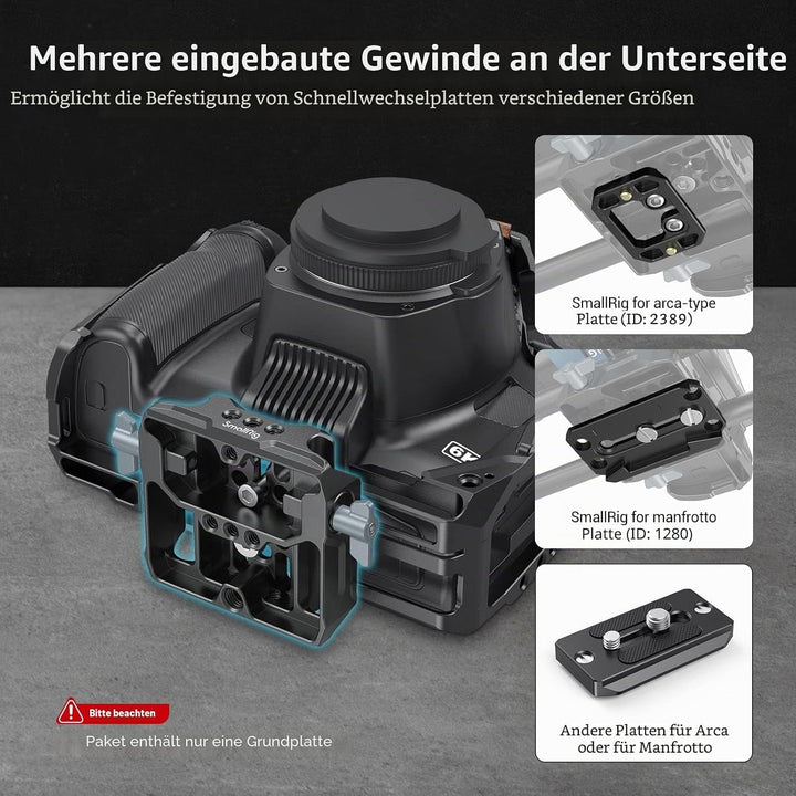 SMALLRIG Universal LWS Baseplate mit Dual 15mm Rod Clamp - 3357