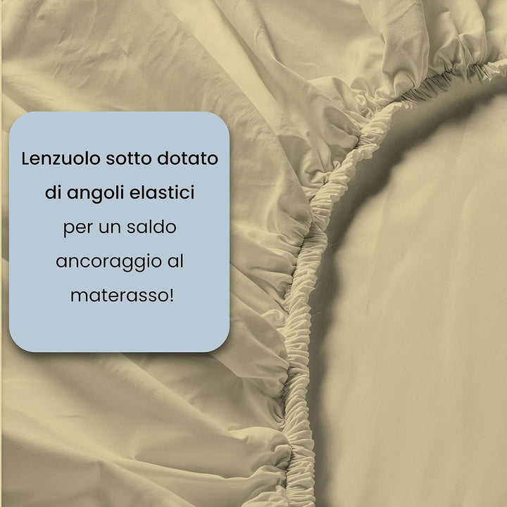 Italian Bed Linen MB Home Italy “Fantasy” Bettwäsche-Set, Acquerello, Doppelbett Acquerello Doppelbe