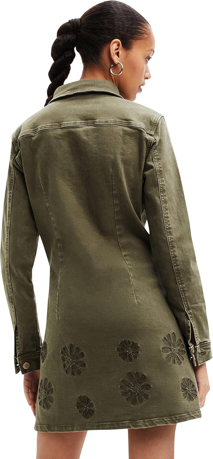 Desigual Damen Casual Dress M Grün, M Grün