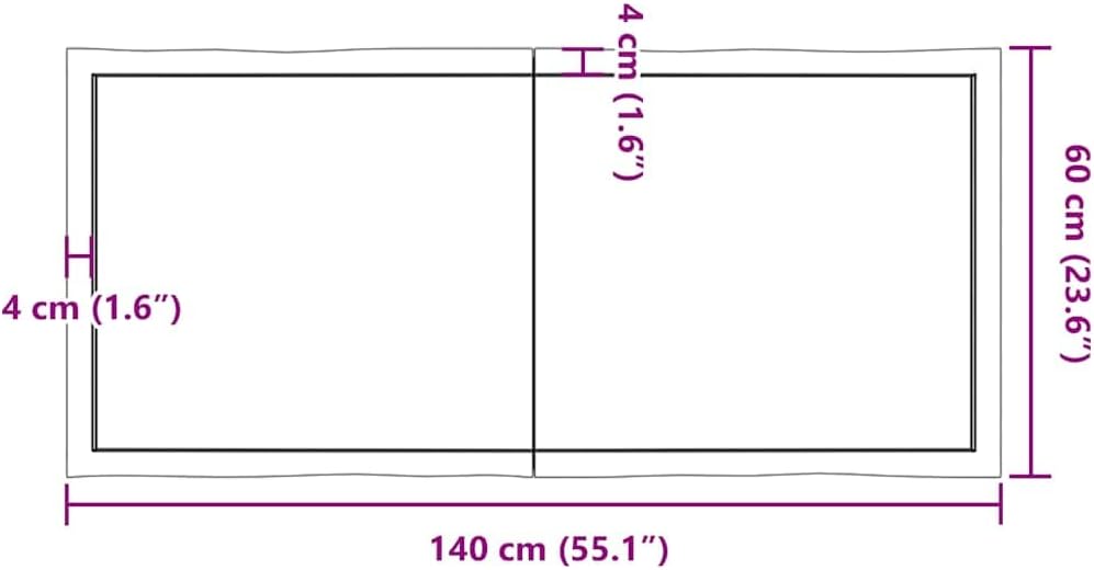 vidaXL Tischplatte, Holzplatte für Tisch Esstisch Couchtisch, Massivholzplatte Handgefertigt mit Bau