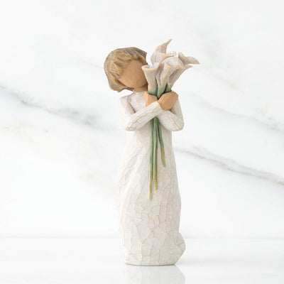 Enesco Willow Tree 26246 Figur Alles Gute, 3,8 x 3,8 x 14 cm, 5.5" Height, Natur schöne Wünsche (Bea