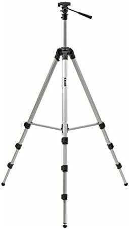 STIER Stativ 250, Baustativ, 250 cm, für Laser und Nivelliergeräte, Arbeitshöhe 88-250 cm stufenlos