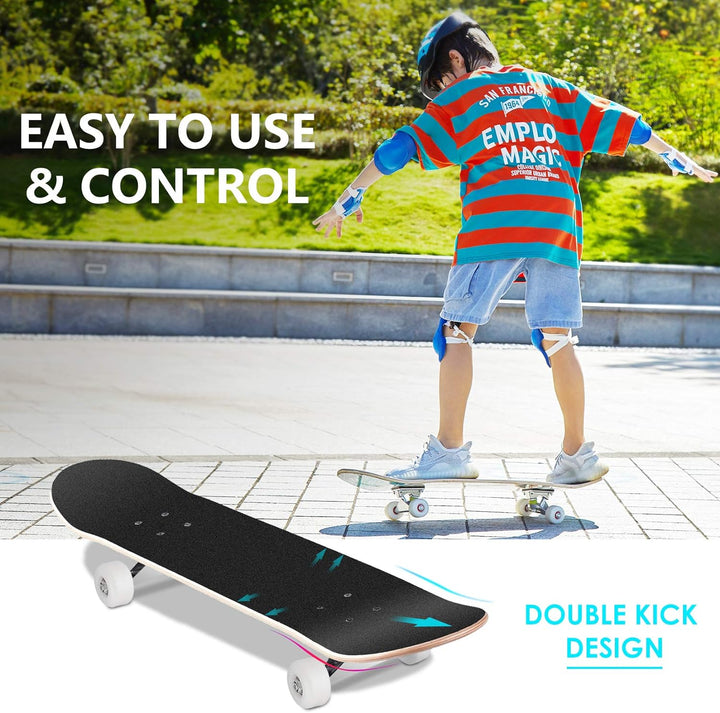 WeSkate Jugendliche, Jungen, Mädchen, Teenager, Erwachsene 3108-1-eu Skateboard 31x8 Zoll skateboard