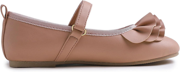 Feversole Girls Cute Dress, Mädchen süsses Kleid Mary Jane Schuhe weiche Party Urlaub Ballerinas 29