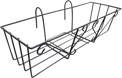 1 Pc Hängen Korb Balkon Geländer Pflanzer Container Geländer Regal Blumentopf Halterung Metall Blume