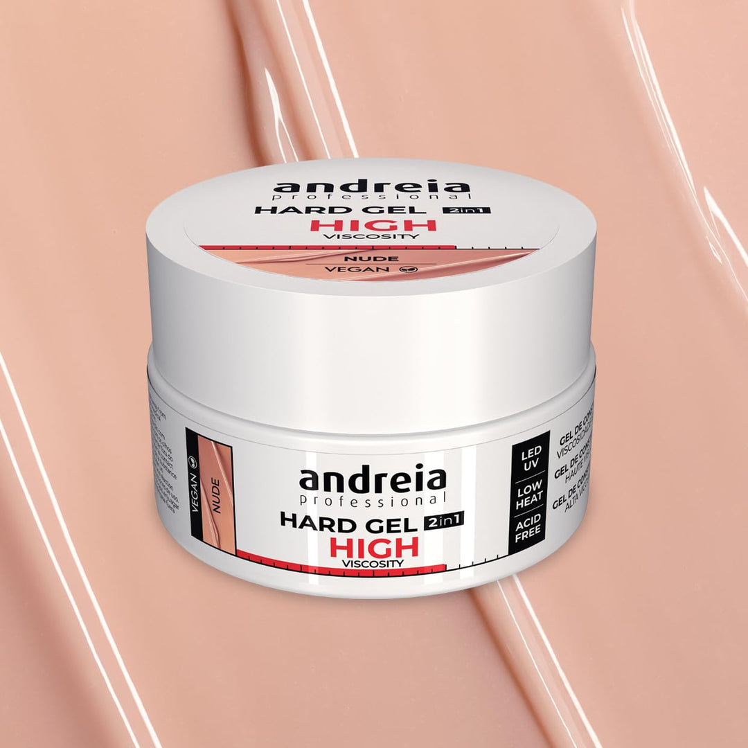 Andreia Profi 2 in 1 LED und UV Gel - Hohe Viskosität für harte und starke Nägel - Aufbaugel für Näg