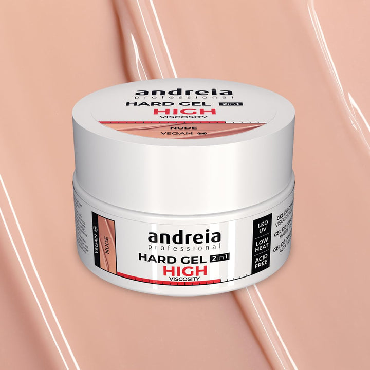 Andreia Profi 2 in 1 LED und UV Gel - Hohe Viskosität für harte und starke Nägel - Aufbaugel für Näg
