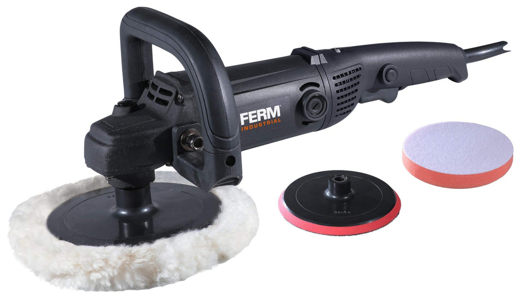 FERM Professionelles Polier-/Poliererset 180mm 1400W - Elektronik mit konstanter Geschwindigkeit - 4