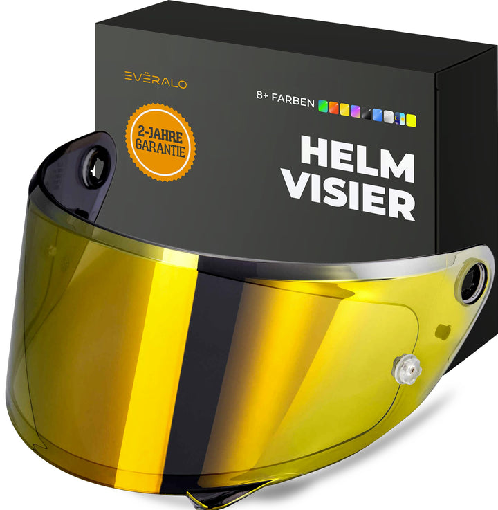kompatibel mit Visier Hjc RPHA 1 - RPHA 1 V2 CARBON - HJ35 (Gold Chrom), Gold Chrom