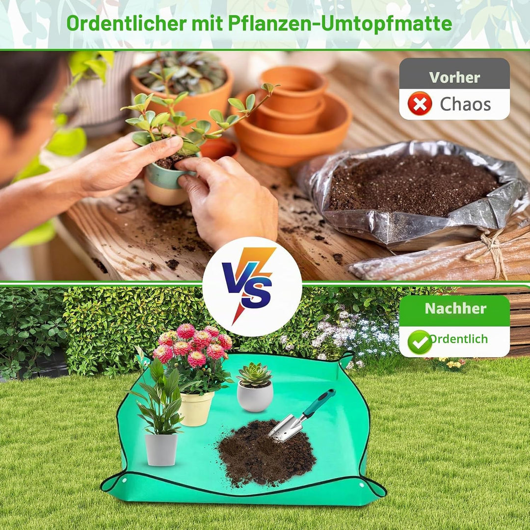 Gartenwerkzeug Set 8 Stück Gartengeräte Set Garten Werkzeug aus Edelstahl Gartenset Werkzeug mit Tas