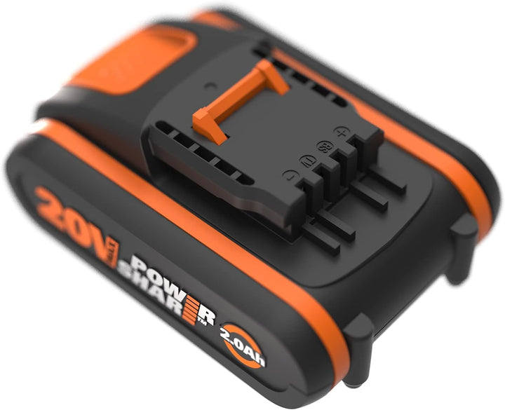 WORX WA3551.1 PowerShare Akku 20V - 2000mAh Li-Ion, wiederaufladbarer, Akku für alle WORX Geräte 2,0