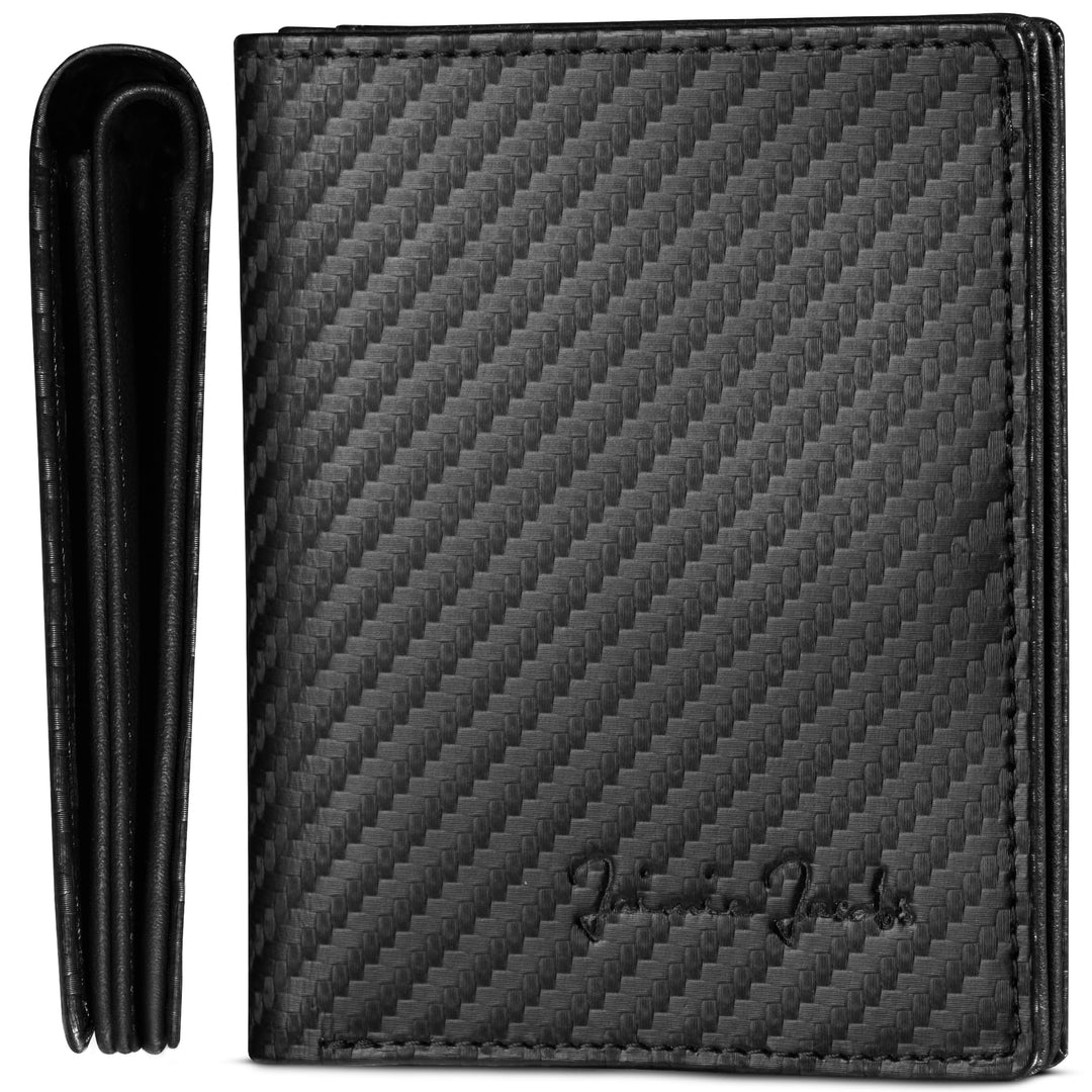 Jaimie Jacobs SLIMSTAR mit grossem Münzfach dünne Geldbörse Leder Slim Wallet Hochformat Geldbeutel