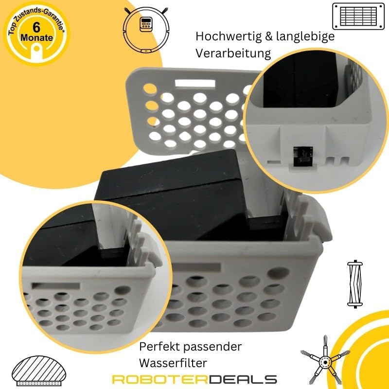 Roboter Deals - Wasserfilter, Sieb für die Absaugstation, RockDock des Roborock Q Revo, Q Revo MaxV