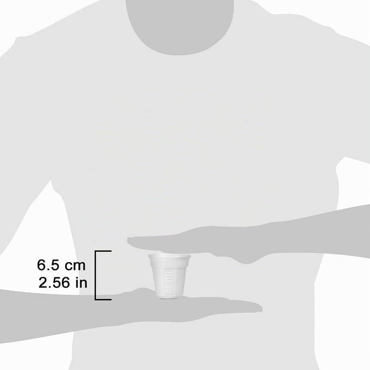 Bialetti Y0TZ502 6 Espressobecher, Porzellan, weiss, 23.7 x 14 x 7 cm, 6 Einheiten