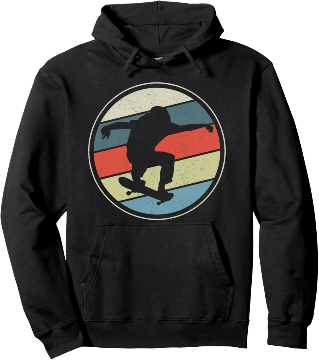 Skateboarder Vintage Design Pullover Hoodie