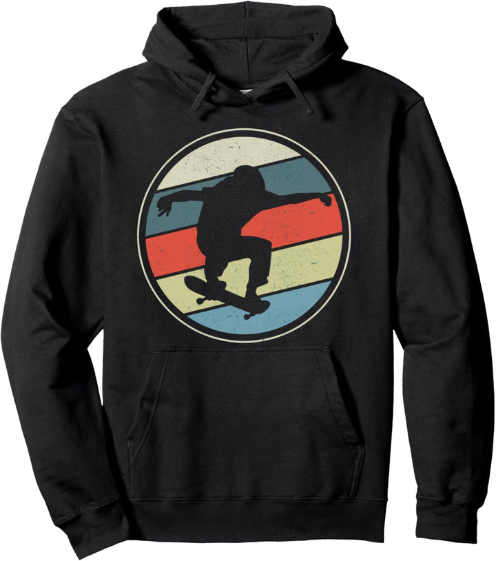Skateboarder Vintage Design Pullover Hoodie
