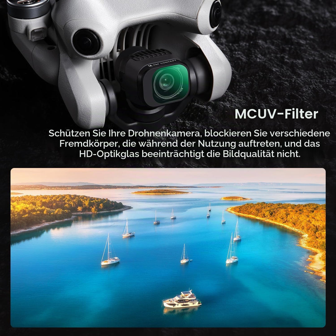 K&amp;F Concept Mini 4 Pro 4 Stück ND2-ND32+ND32-512+CPL+UV Filter Variable ND Filter, mehrfache Beschic
