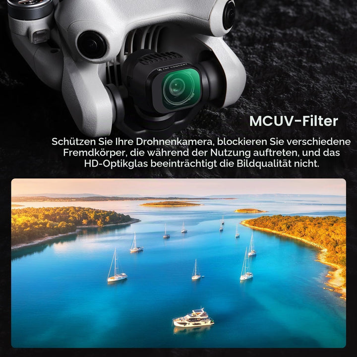 K&amp;F Concept Mini 4 Pro 4 Stück ND2-ND32+ND32-512+CPL+UV Filter Variable ND Filter, mehrfache Beschic