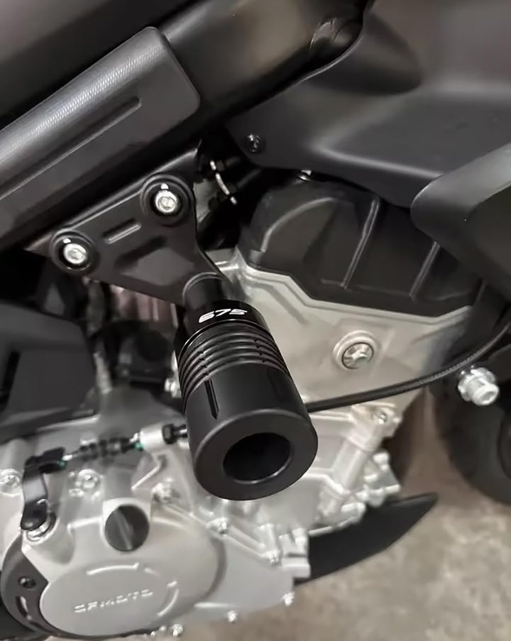 MOWOK Motorradzubehör Rahmenschutz Sturzpads Sturzbügel-Schutz Motorschutzzubehör für CFMOTO 675SR 6