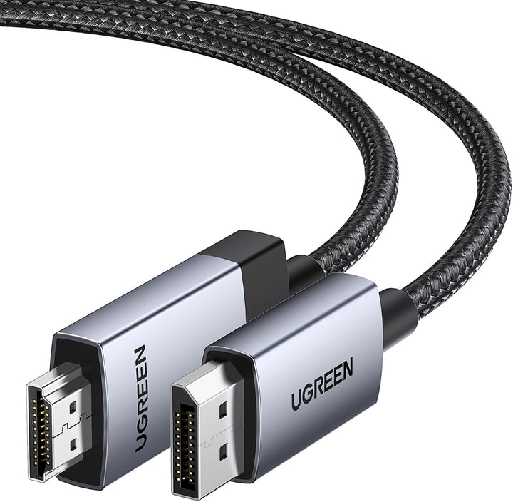 UGREEN 4K@60Hz DisplayPort zu HDMI Kabel DP zu HDMI Kabel Uni-Direktional DP 1.2 zu HDMI 2.0 Kabel H