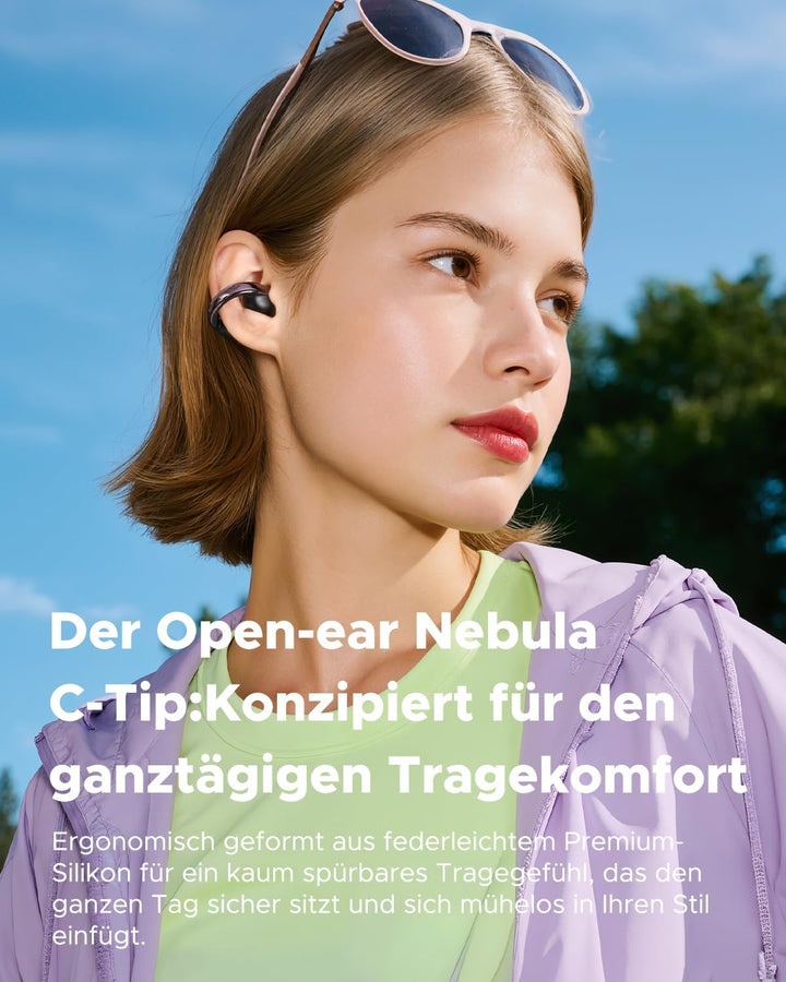 Y1 Lite Open-Ear Kopfhörer, Bluetooth 6.0 Leichtgewichte, 30H Spielzeit, 13mm Bass-Treiber, Digitala