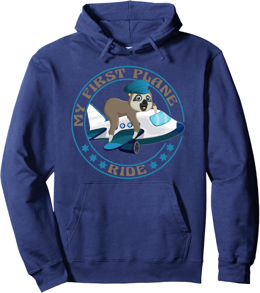 Lustiges und niedliches Faultier-Flugzeug Meine erste Pullover Hoodie