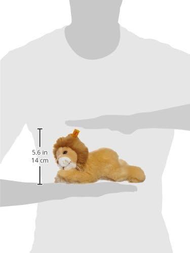 Steiff Leo Löwe - 22 cm - Plüschlöwe liegend - Kuscheltier für Kinder - weich & waschbar - blond (28