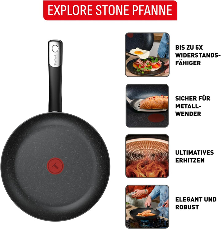 Tefal EXPLORE STONE G7 PFANNE 28CM "Neu" - 28 cm, "Neu" - 28 cm
