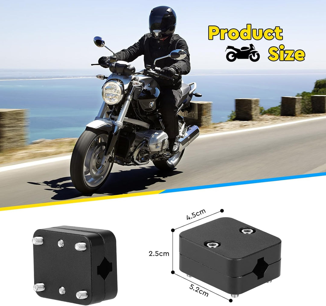 SWAWIS Motorrad GPS Navigationshalter, 12-16mm Lenkerhalterung Handyhalterung, Modifikation Zubehör