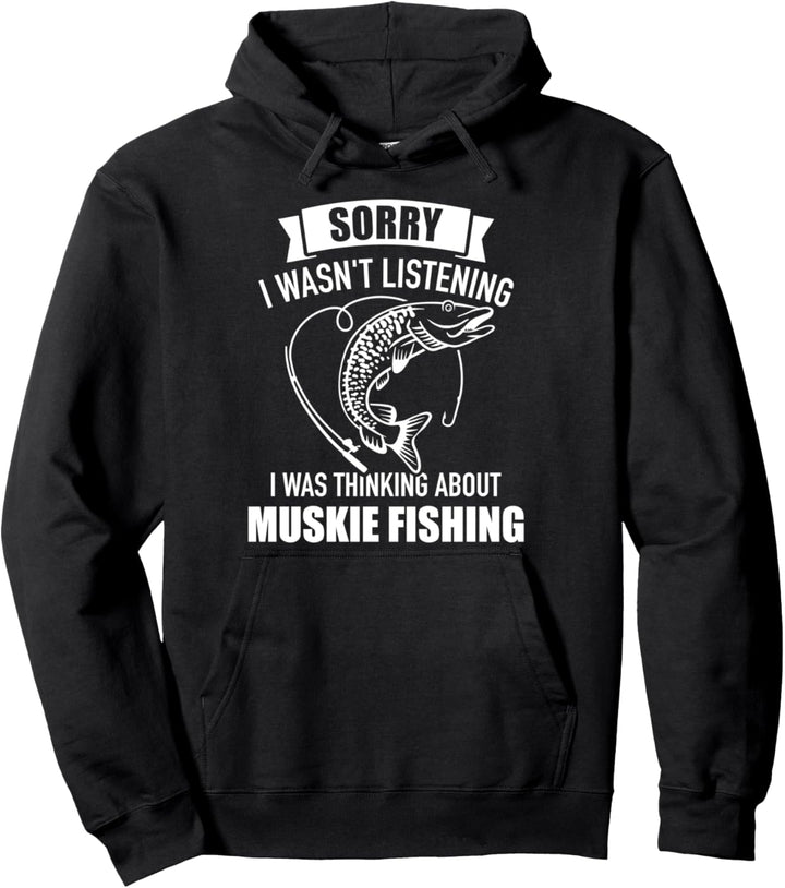 Hecht Angeln Muskie Pullover Hoodie