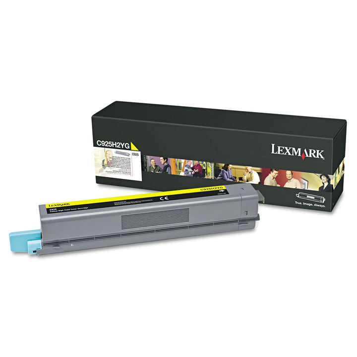 Lexmark C925H2YG C925 Tonerkartusche Höhekapazität 1er-Pack, 7.500 Seiten, gelb, Gelb