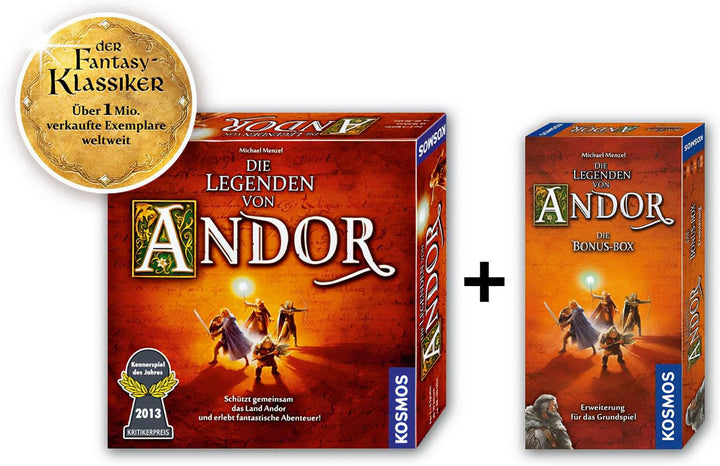 Kosmos Die Legenden von Andor - Die Bonus Box | Variantenreiche Erweiterung für den Fantasy-Klassike